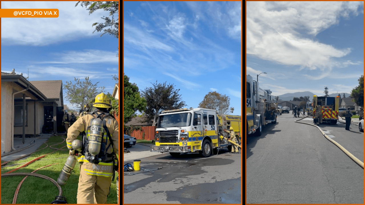 Morning Structure Fire Damages Camarillo Duplex, Displaces Four Adults and Claims Family Pet