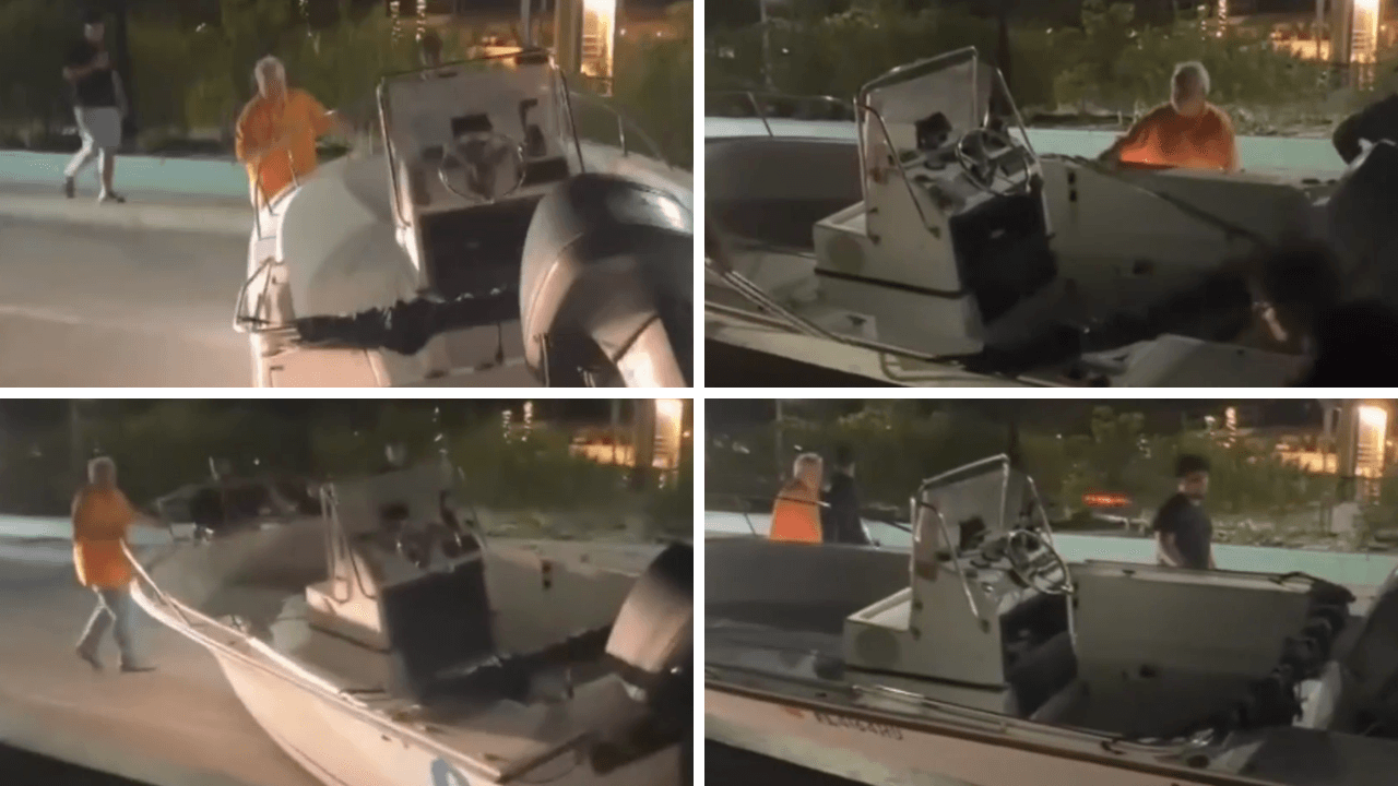 Flying Boat Blocks Florida Highway After Detaching At 70 Mph