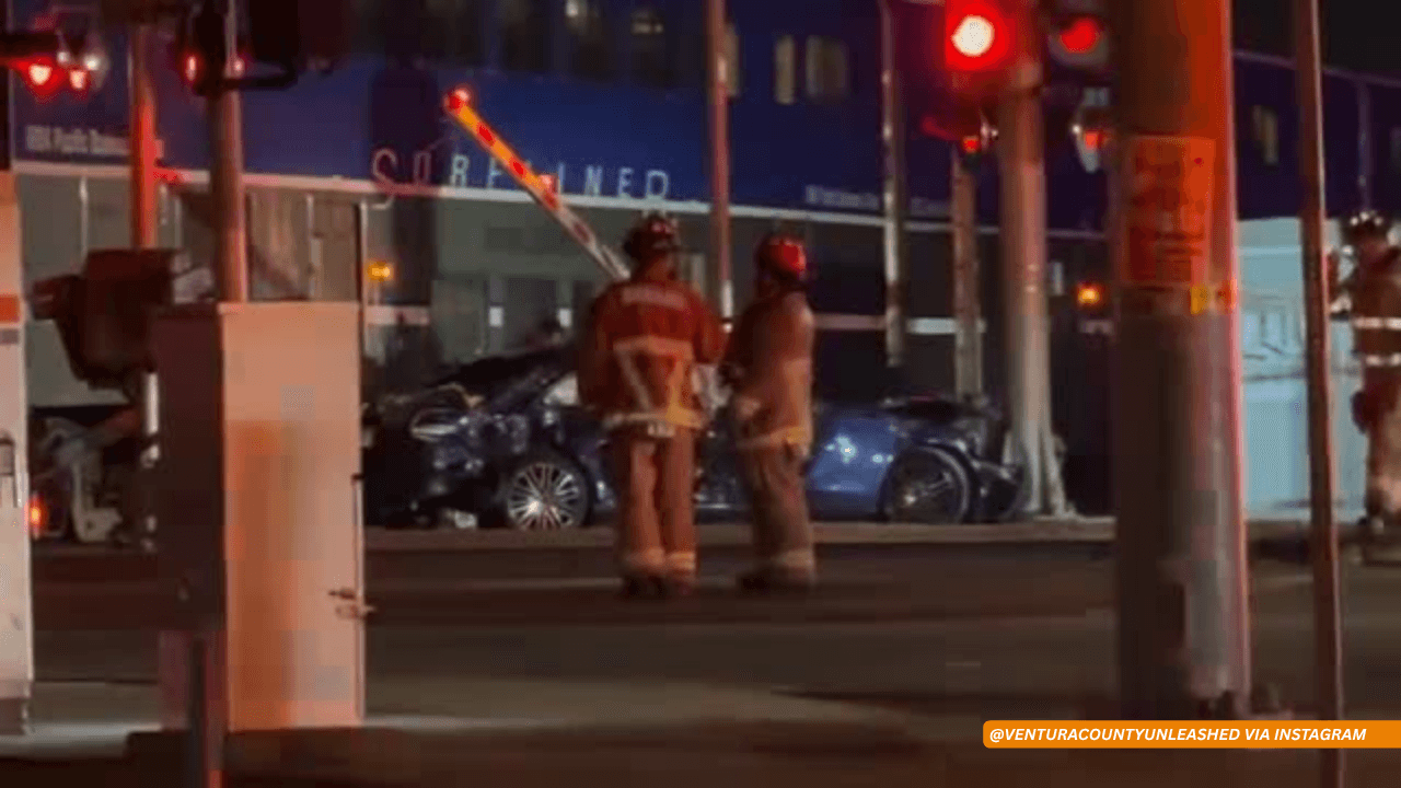 25-Year-Old Oxnard Driver Critically Injured After Mercedes-Benz Struck by Amtrak Train at Fifth Street and Rose Avenue